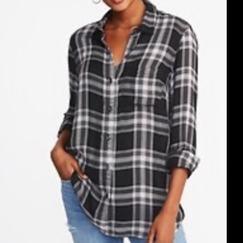 LEVI’S BoyFriend Fit Women Flannel Plaid Shirt | XS